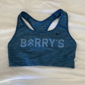 Nike blue Barry’s bootcamp sports bra size small